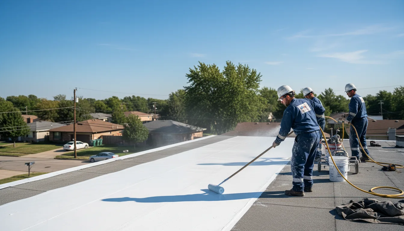 Commercial roof coating in Douglass, TX near me